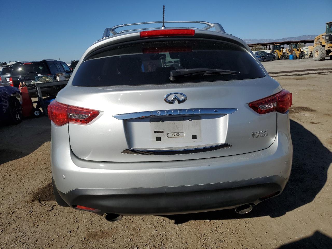 2012 Infiniti FX VIN JN8AS1MUXCM120858 Copart auction photo, undercarriage / front end damage thumbnail 6