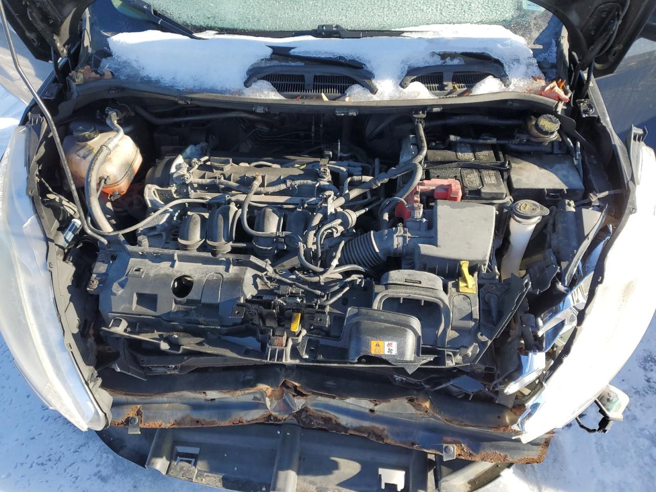 2013 Ford Fiesta VIN 3FADP4EJXDM102520 Copart auction photo, front end damage thumbnail 11