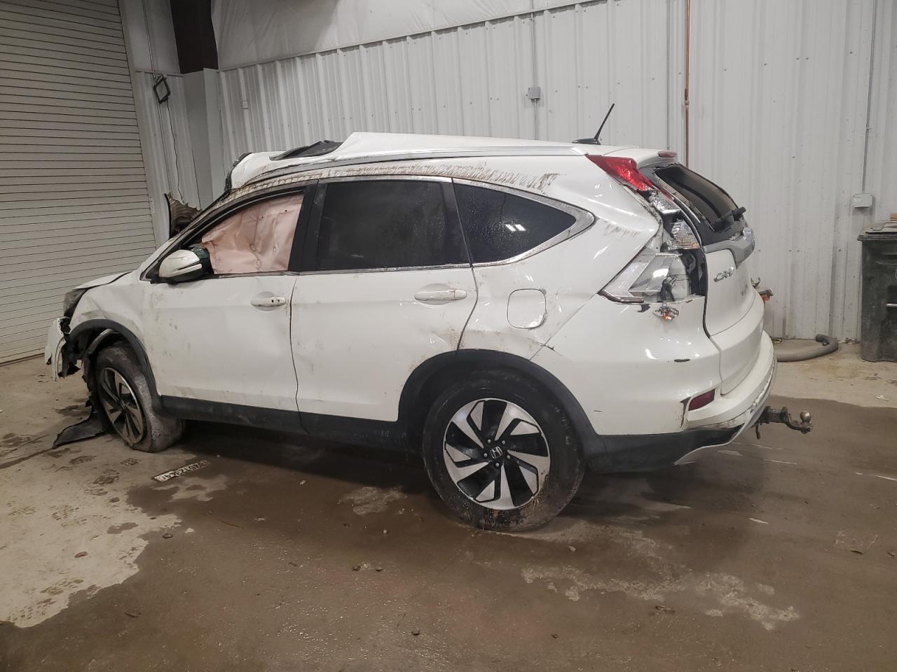 2015 Honda CR-V VIN 5J6RM3H91FL023854 Copart auction photo, rollover damage thumbnail 2