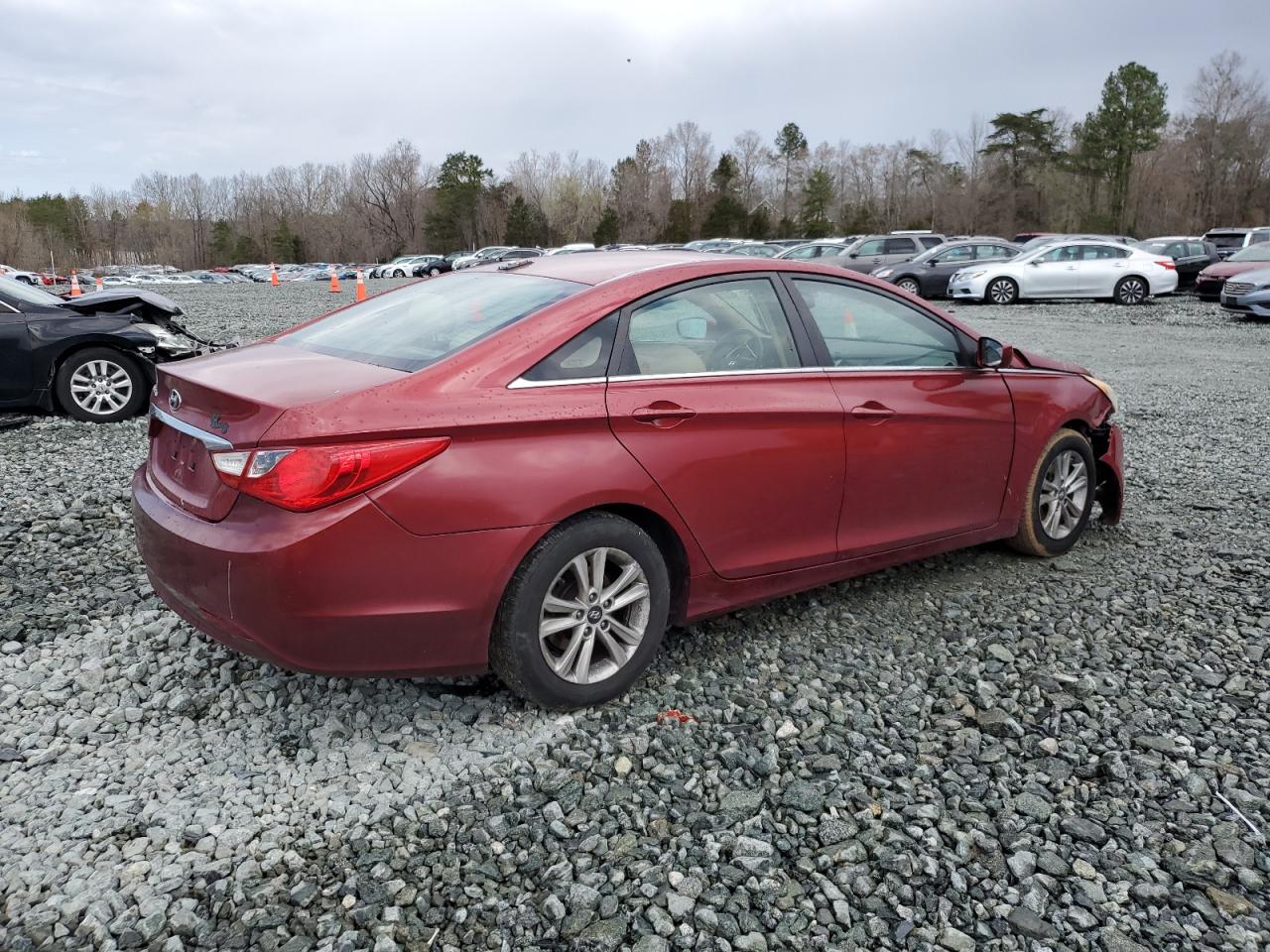 2013 Hyundai Sonata VIN 5NPEB4AC8DH648016 Copart auction photo, front end damage thumbnail 3