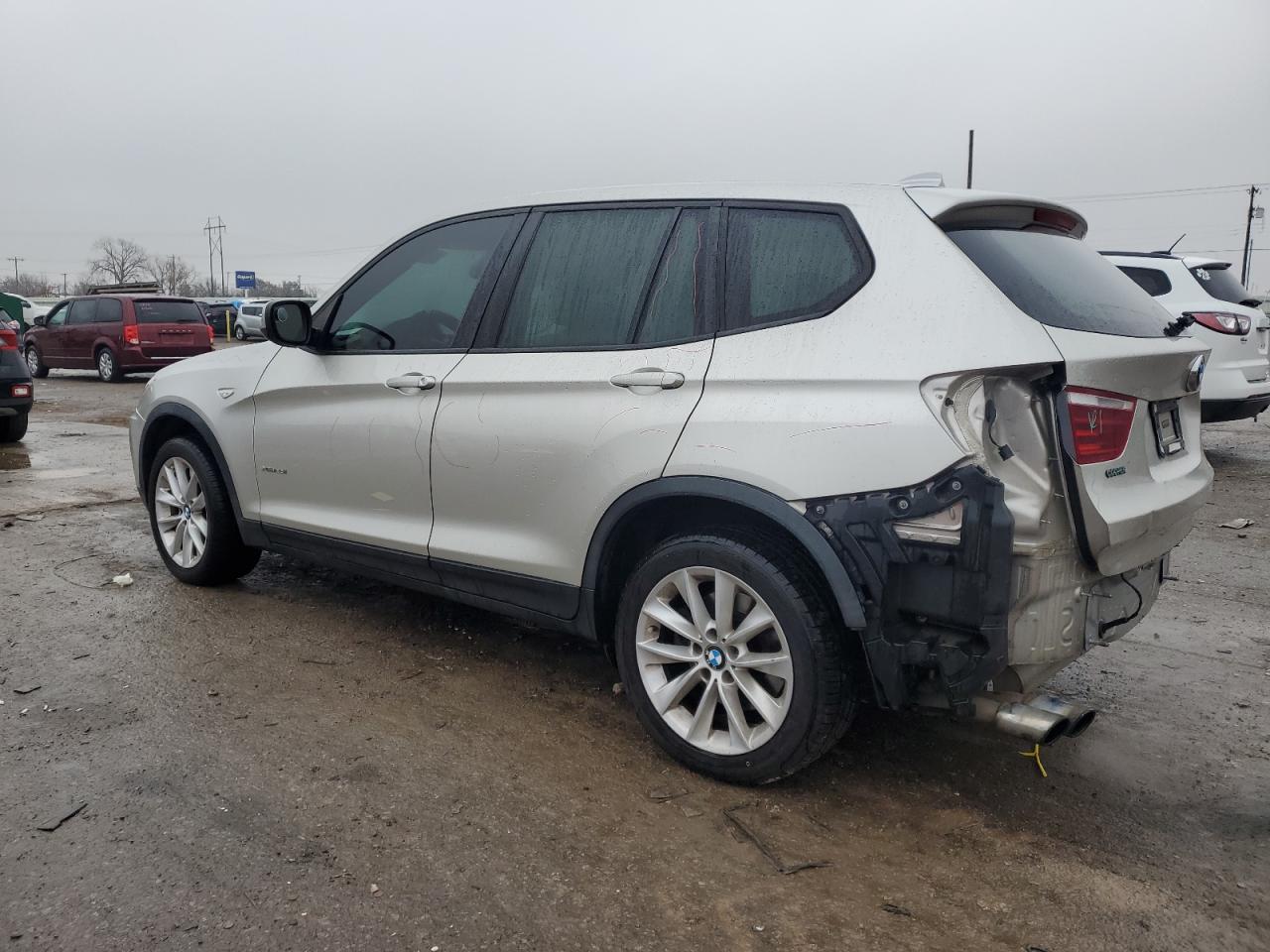 2013 BMW X3 VIN 5UXWX9C54D0D02867 Copart auction photo, rear end / minor dent/scratches damage thumbnail 2