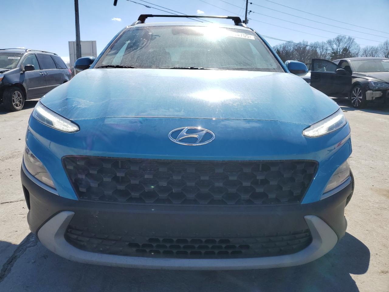 2022 Hyundai Kona VIN KM8K62ABXNU871132 Copart auction photo, front end / rear end damage thumbnail 5