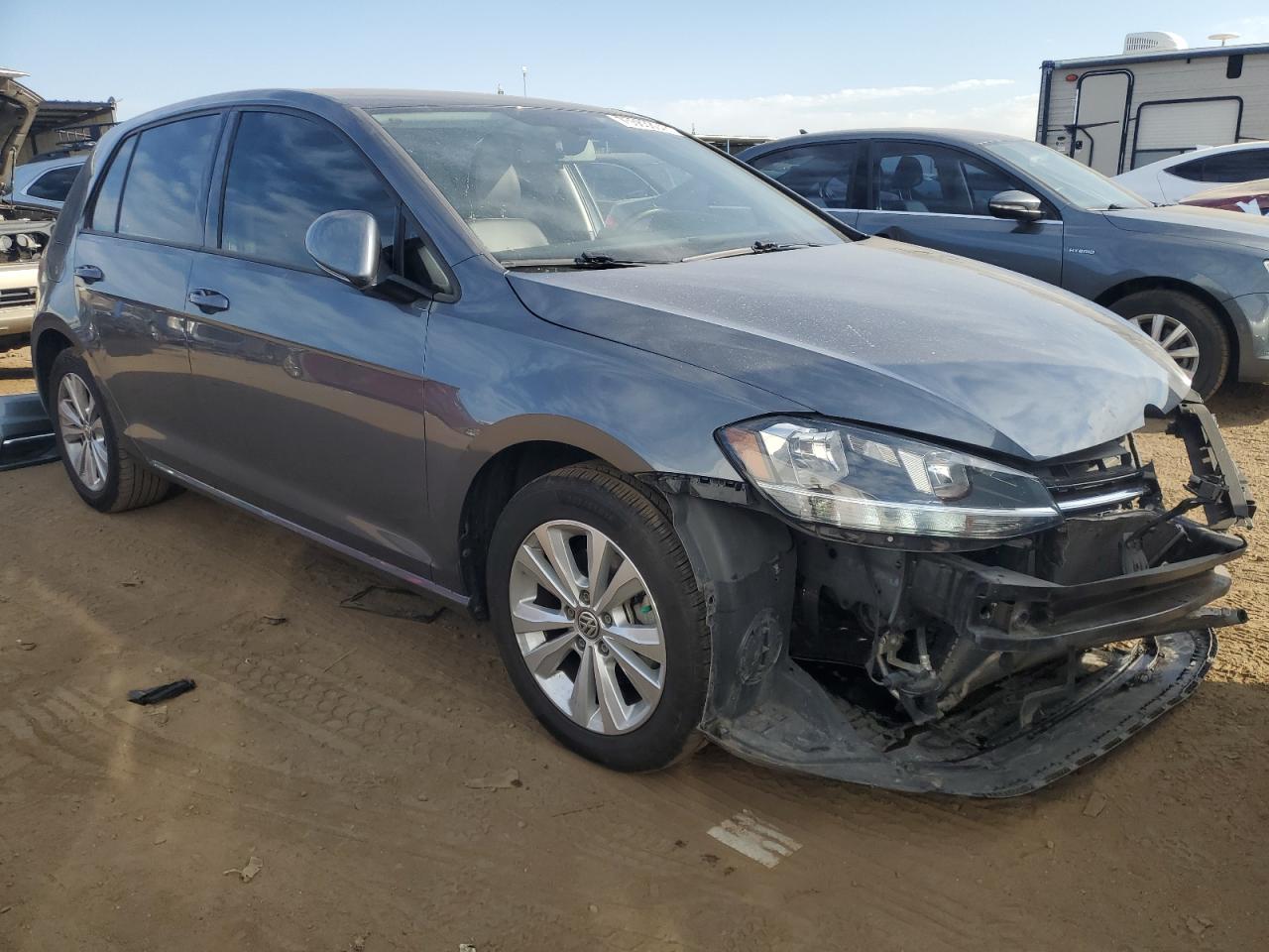 2021 Volkswagen Golf VIN 3VWG57AUXMM000162 Copart auction photo, front end damage thumbnail 4