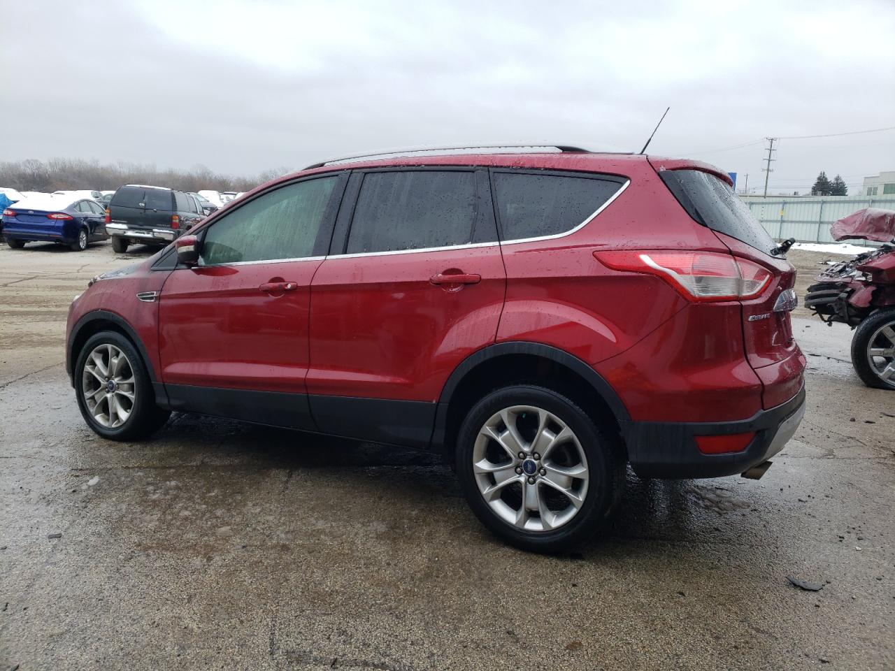 2014 Ford Escape VIN 1FMCU0JX8EUA60729 Copart auction photo, burn - engine / burn damage thumbnail 2