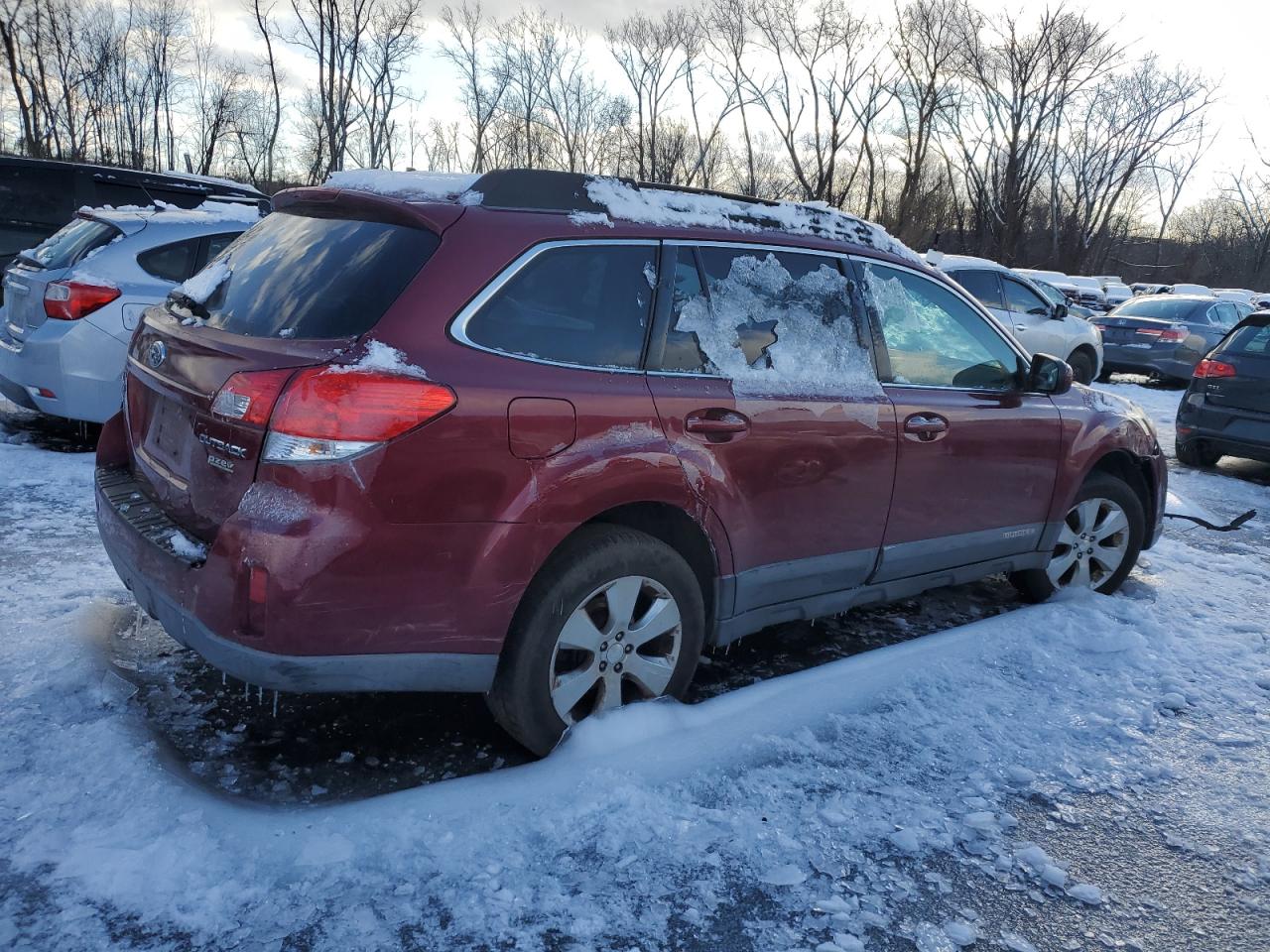 2011 Subaru Outback VIN 4S4BRBKC0B3371920 Copart auction photo, mechanical / front end damage thumbnail 3
