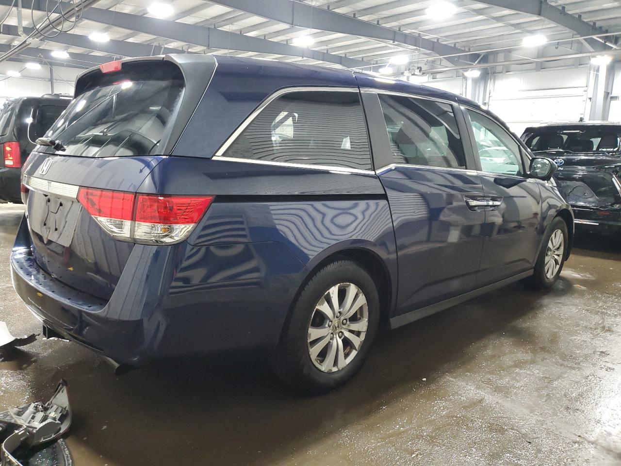 2015 Honda Odyssey VIN 5FNRL5H64FB029211 Copart auction photo, rear end / side damage thumbnail 3