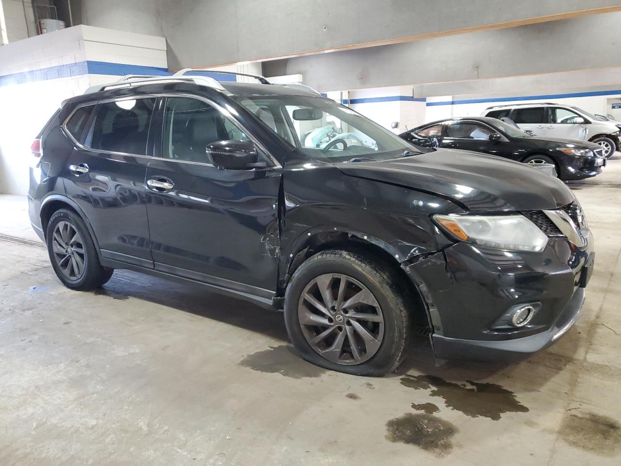 2016 Nissan Rogue VIN 5N1AT2MT8GC842343 Copart auction photo, front end / undercarriage damage thumbnail 4