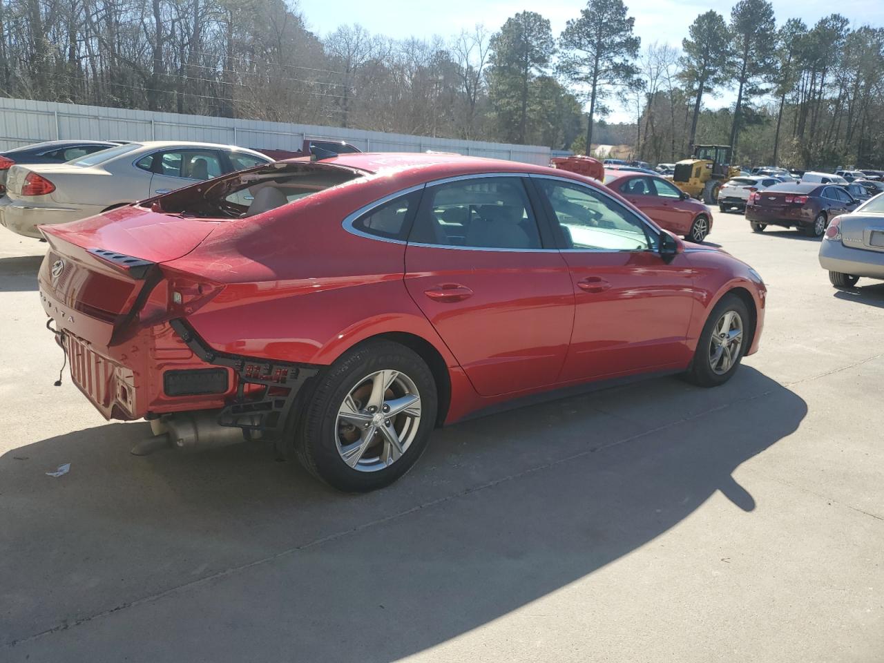 2021 Hyundai Sonata VIN 5NPEG4JA8MH075487 Copart auction photo, side / rear end damage thumbnail 3