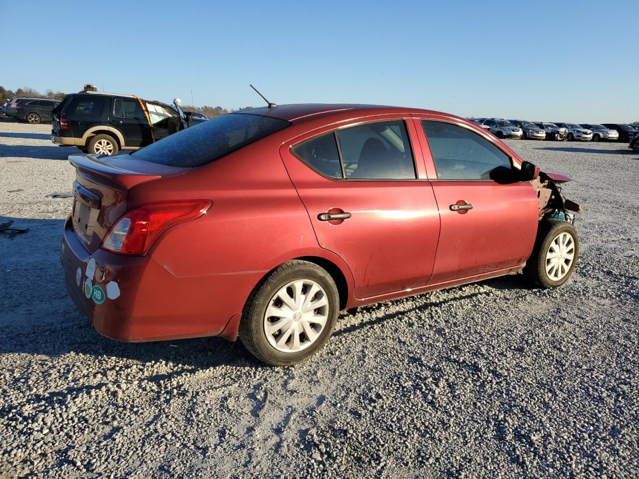 2019 Nissan Versa VIN 3N1CN7AP1KL818008 Copart auction photo, front end / minor dent/scratches damage thumbnail 3