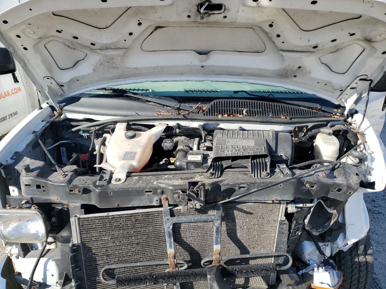 2014 GMC Savana VIN 1GD072BA4E1171439 Copart auction photo, front end / side damage thumbnail 12