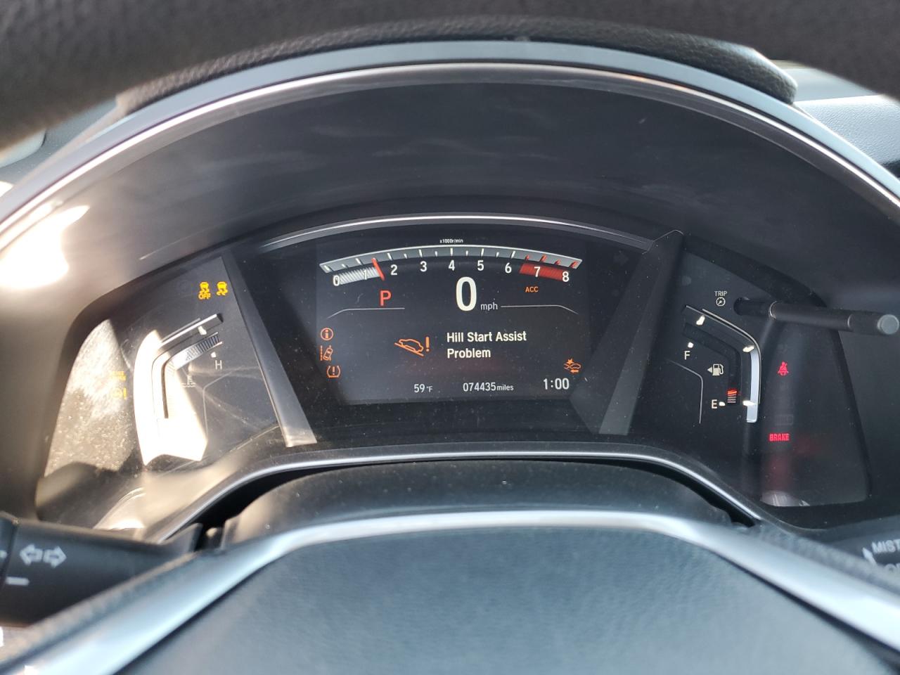 2019 Honda CR-V VIN 7FARW2H59KE030575 Copart auction photo, front end / side damage thumbnail 9