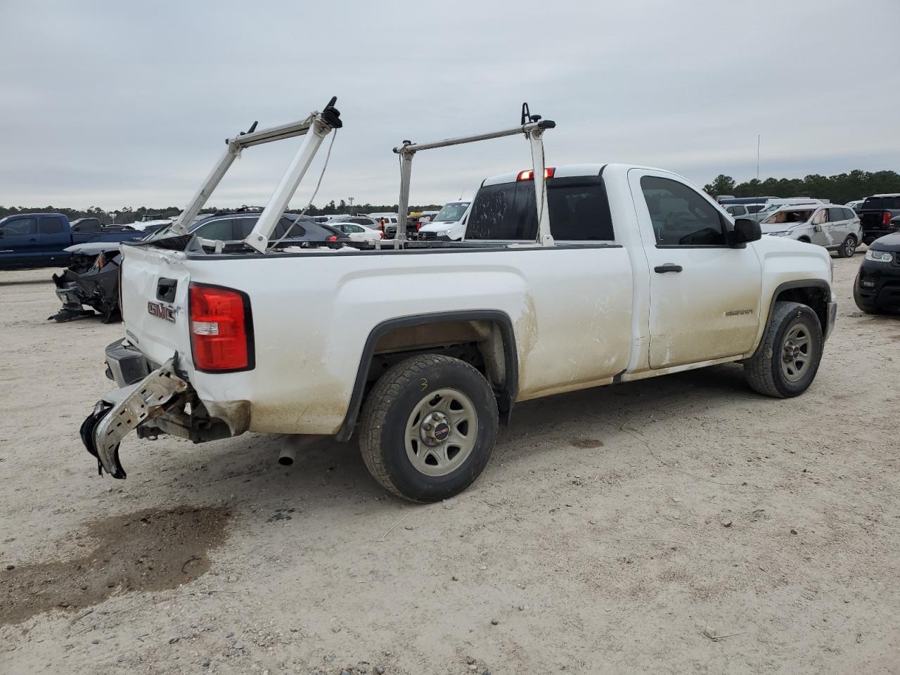 2017 GMC Sierra VIN 1GTN1LECXHZ901567 Copart auction photo, rear end / all over damage thumbnail 3
