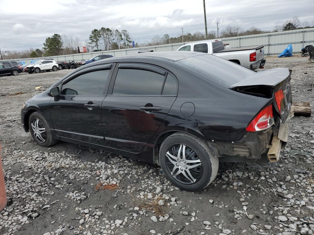 2007 Honda Civic VIN 1HGFA16597L009516 Copart auction photo, rear end damage thumbnail 2