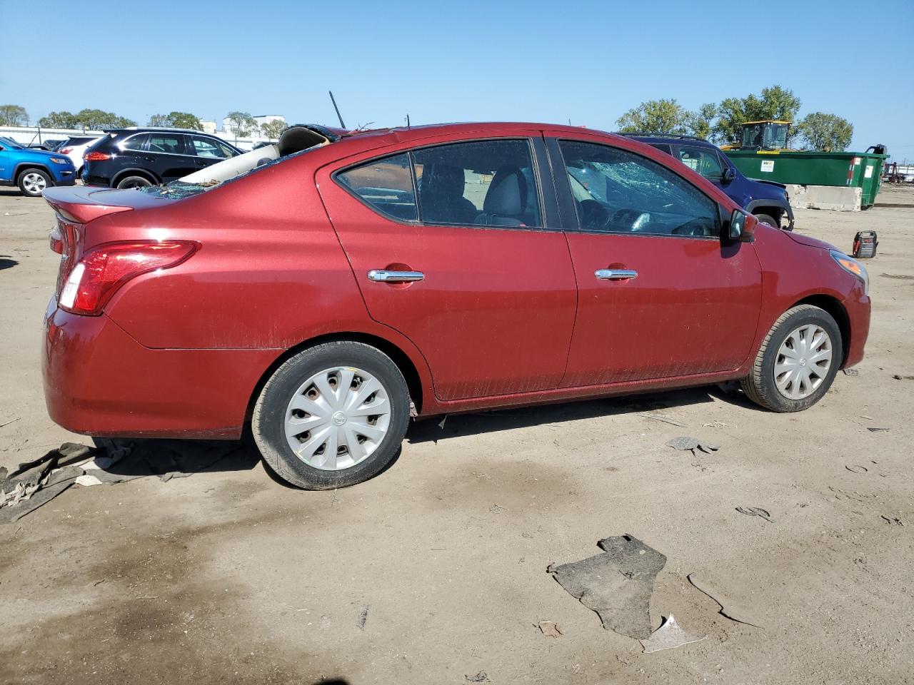 2016 Nissan Versa VIN 3N1CN7AP9GL853712 Copart auction photo, all over damage thumbnail 3