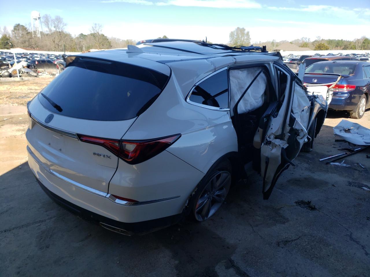 2022 Acura MDX VIN 5J8YD9H36NL001140 Copart auction photo, all over damage thumbnail 4