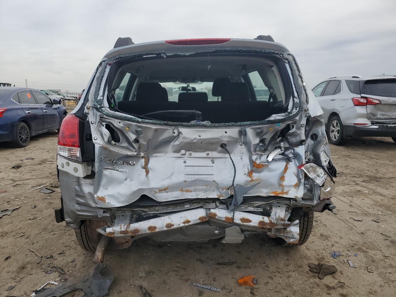 2013 Subaru Outback VIN 4S4BRCAC9D3217183 Copart auction photo, rear end / front end damage thumbnail 6