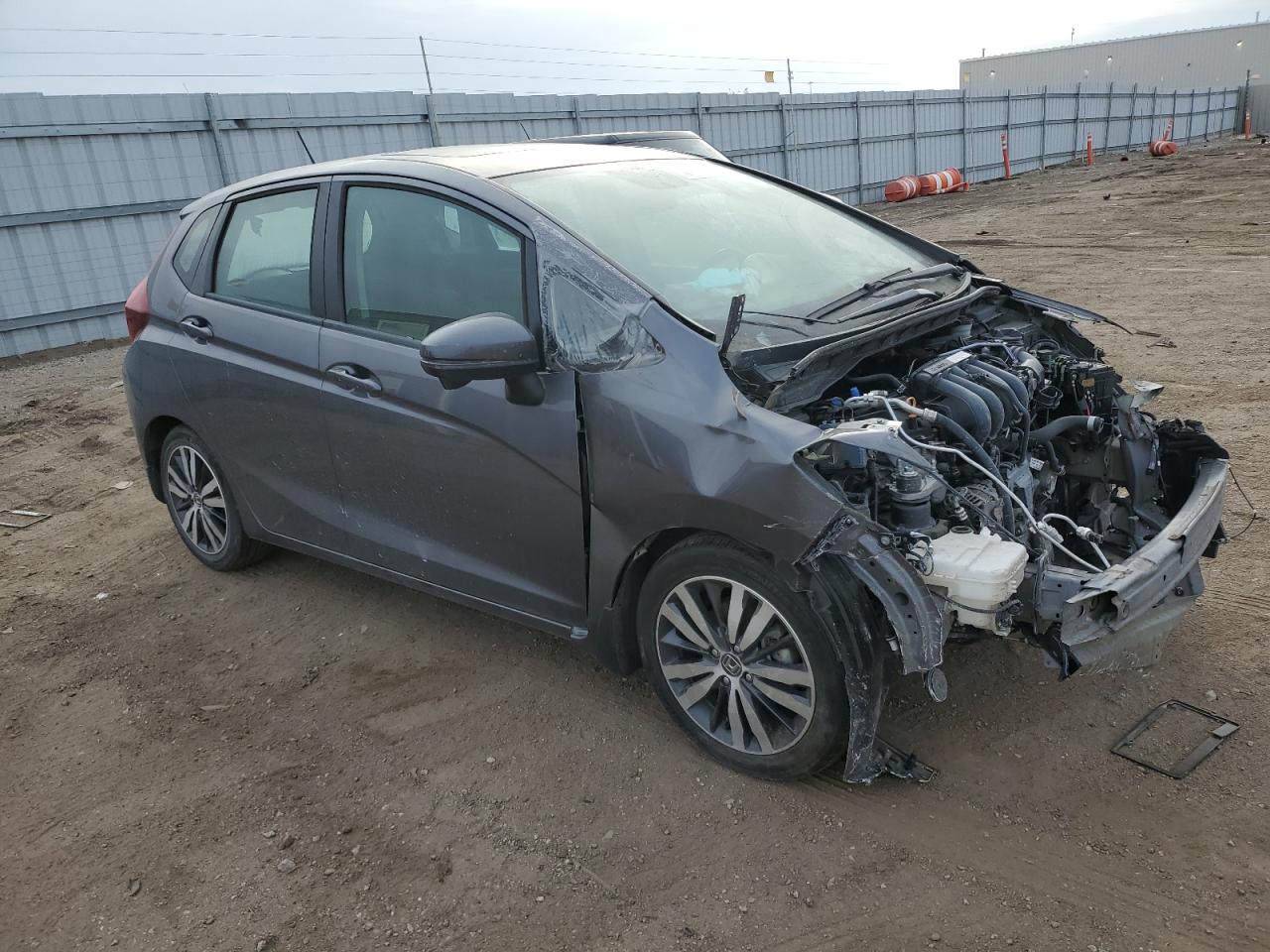 2015 Honda Fit VIN 3HGGK5H80FM727081 Copart auction photo, front end damage thumbnail 4