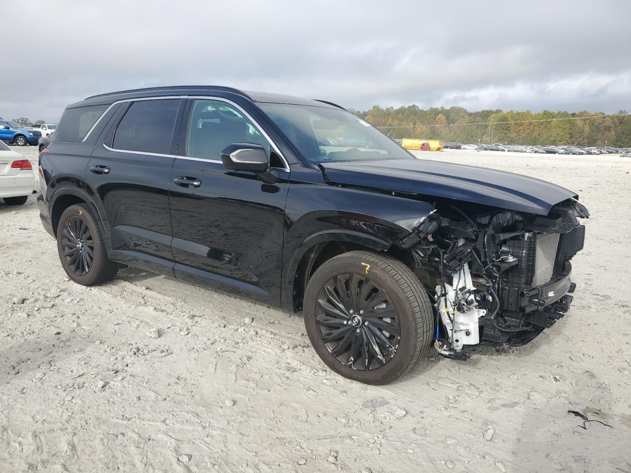 2024 Hyundai Palisade VIN KM8R7DGEXRU790792 Copart auction photo, front end damage thumbnail 4