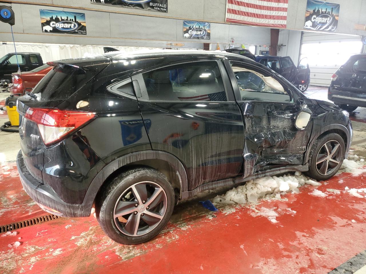 2022 Honda HR-V VIN 3CZRU6H53NM775504 Copart auction photo, side damage thumbnail 3
