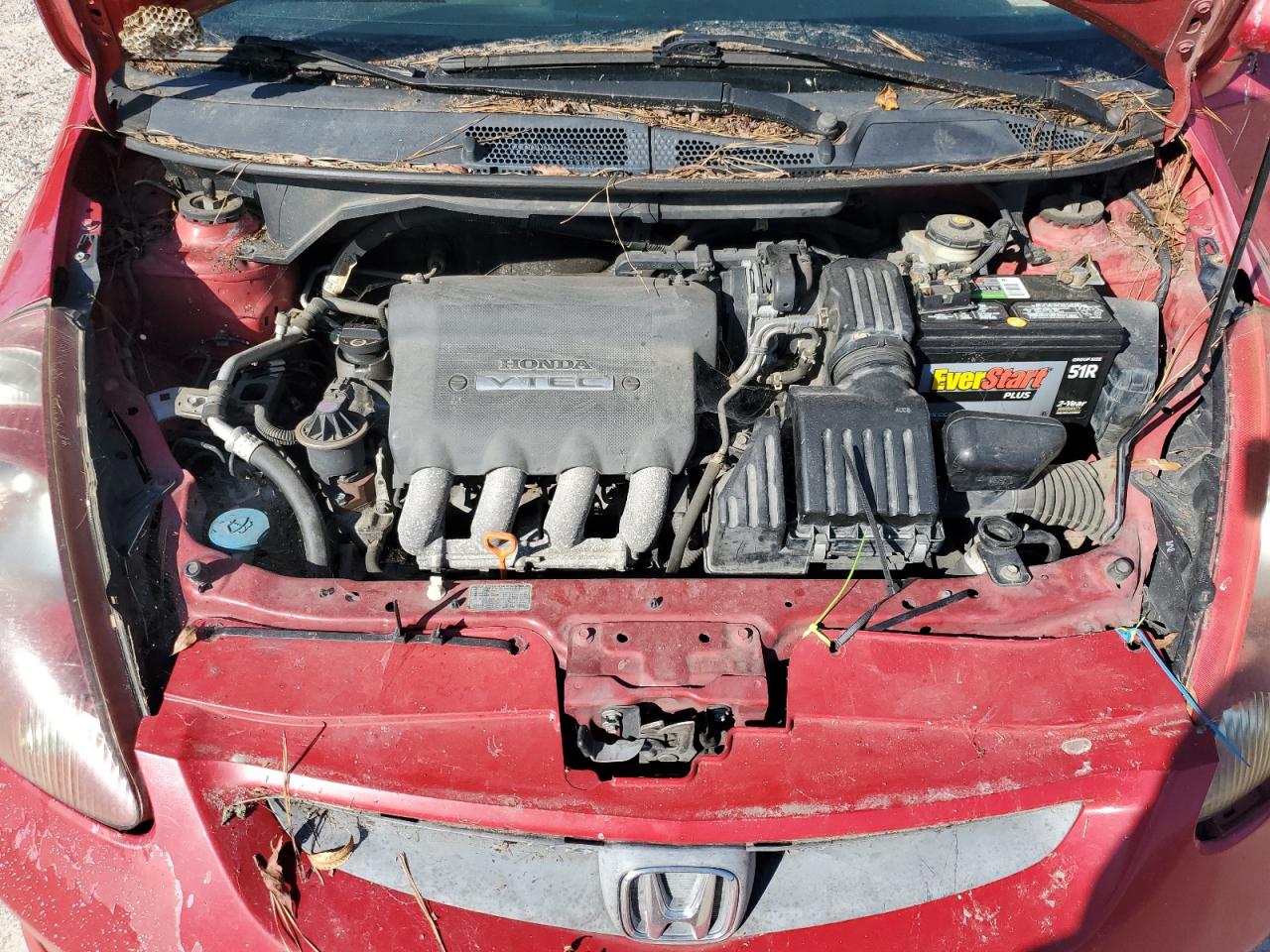 2008 Honda Fit VIN JHMGD38678S067447 Copart auction photo, mechanical damage thumbnail 11