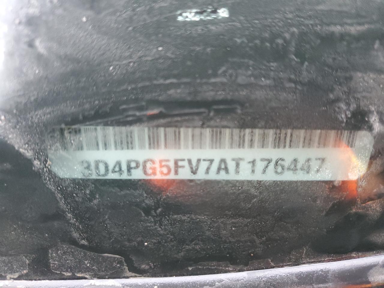 2010 Dodge Journey VIN 3D4PG5FV7AT176447 Copart auction photo, front end damage thumbnail 13