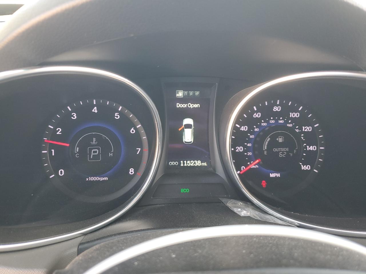 2014 Hyundai Santa Fe VIN KM8SN4HF4EU043682 Copart auction photo, front end damage thumbnail 9