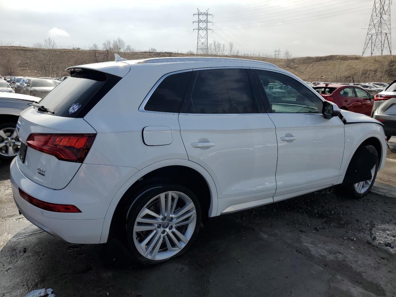 2018 Audi Q5 VIN WA1BNAFY7J2008738 Copart auction photo, front end / undercarriage damage thumbnail 3