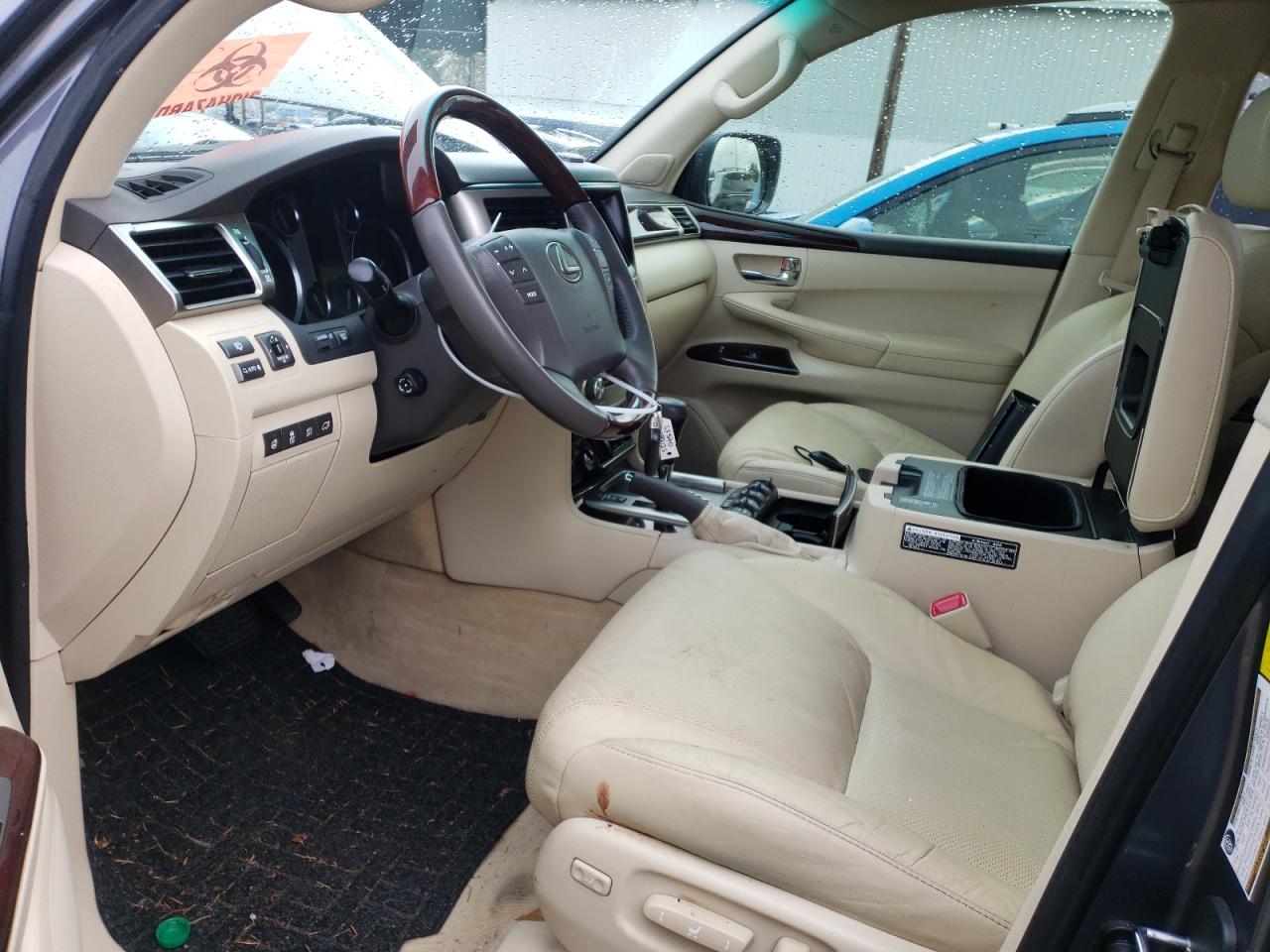 2013 Lexus LX VIN JTJHY7AX8D4107082 Copart auction photo, vandalism / all over damage thumbnail 7