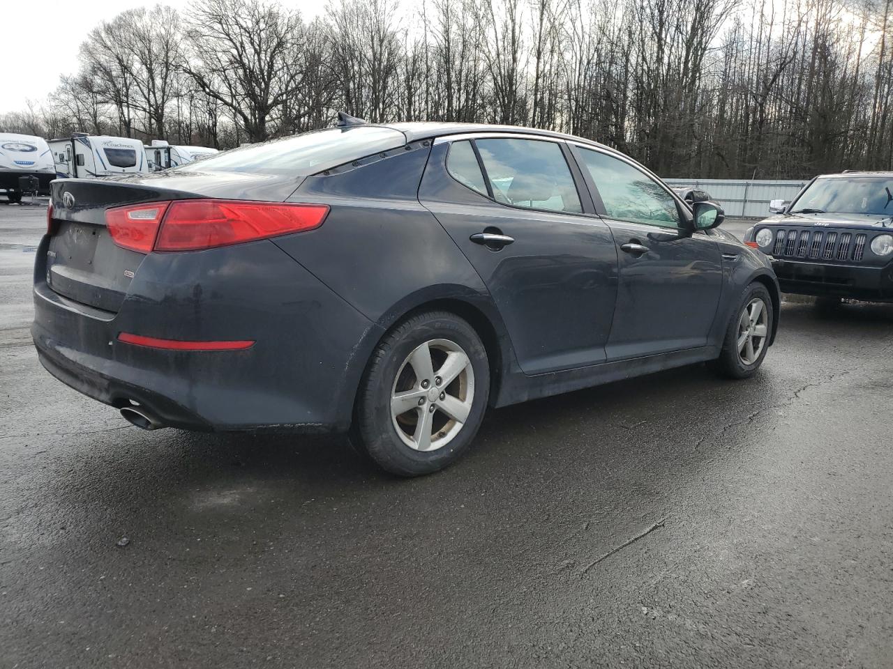 2014 KIA Optima VIN 5XXGM4A75EG256520 Copart auction photo, rear end damage thumbnail 3