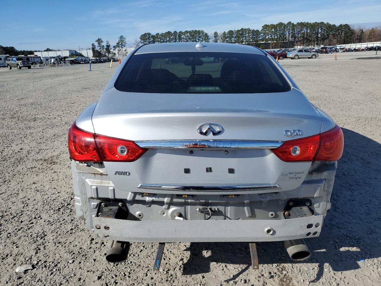 2016 Infiniti Q50 VIN JN1CV7AR2GM253380 Copart auction photo, all over damage thumbnail 6