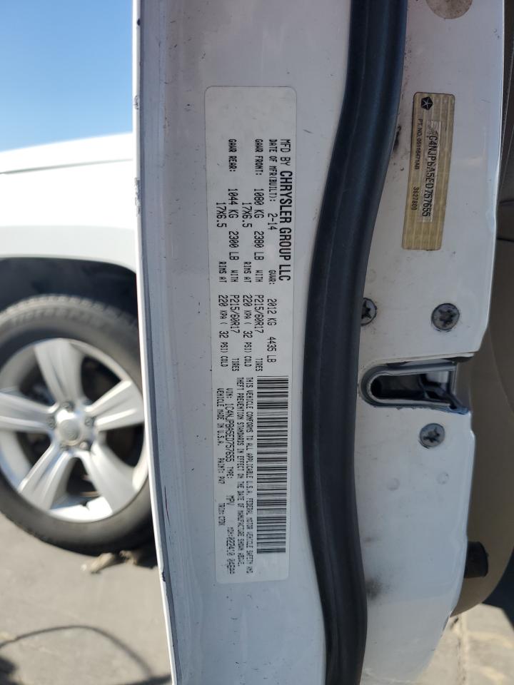 2014 Jeep Liberty (Patriot) VIN 1C4NJPBA5ED757655 Copart auction photo, rejected repair / front end damage thumbnail 13