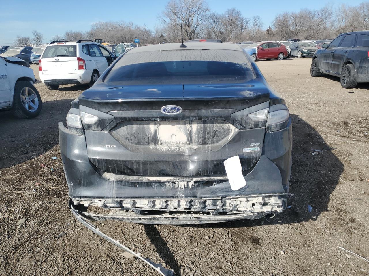 2013 Ford Fusion VIN 3FA6P0HR1DR190332 Copart auction photo, rear end damage thumbnail 6