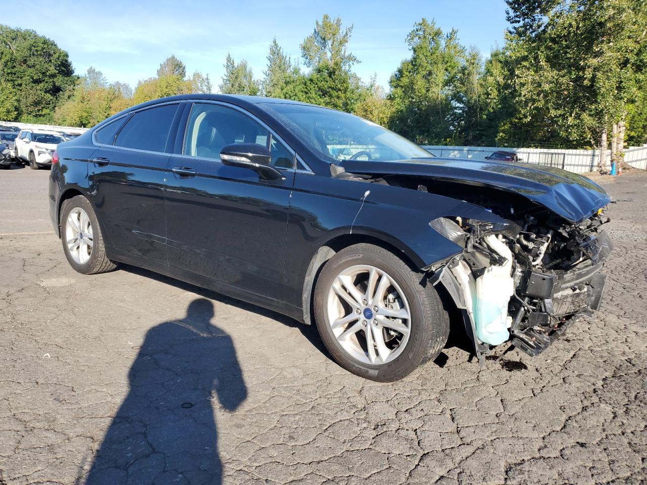 2018 Ford Fusion VIN 3FA6P0HD7JR240974 Copart auction photo, front end damage thumbnail 4