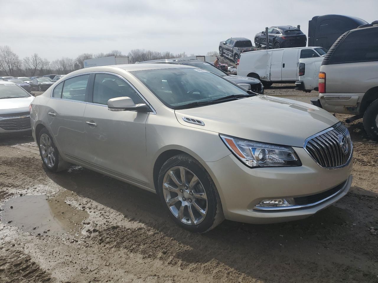 2014 Buick LaCrosse VIN 1G4GB5G34EF144625 Copart auction photo, front end damage thumbnail 4
