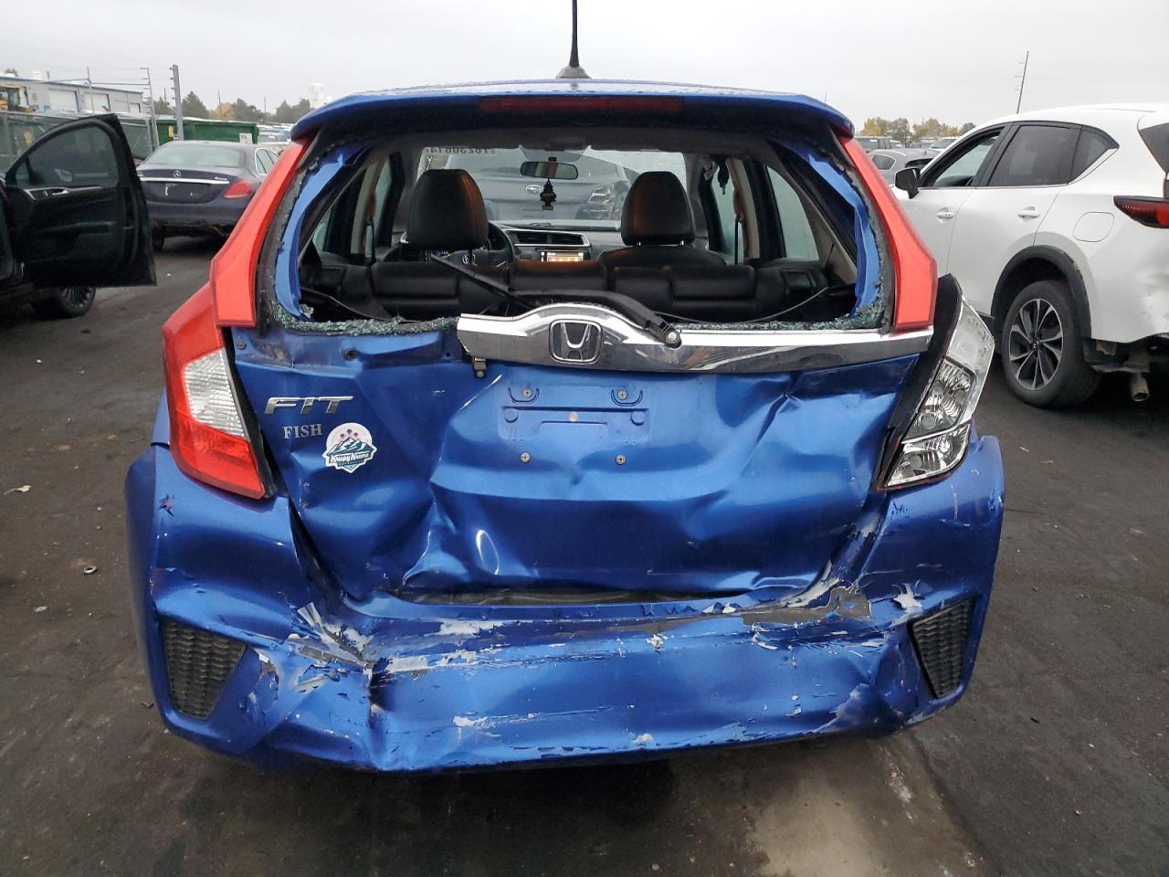 2015 Honda Fit VIN 3HGGK5H80FM709146 Copart auction photo, all over damage thumbnail 6