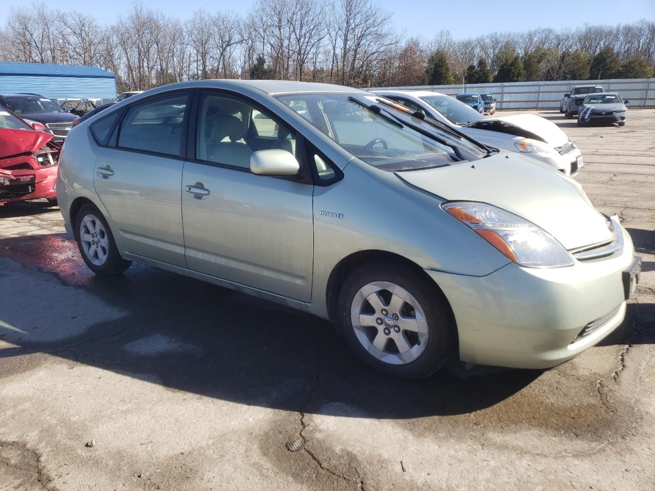 2009 Toyota Prius VIN JTDKB20U693476573 Copart auction photo, front end / hail damage thumbnail 4