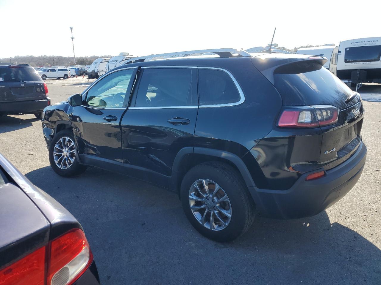 2019 Jeep Grand Cherokee VIN 1C4PJMLB8KD153849 Copart auction photo, side damage thumbnail 2