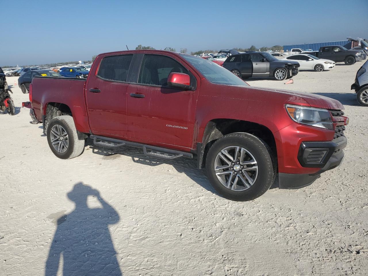 2021 Chevrolet Colorado VIN 1GCGSBEN7M1188184 Copart auction photo, front end / undercarriage damage thumbnail 4