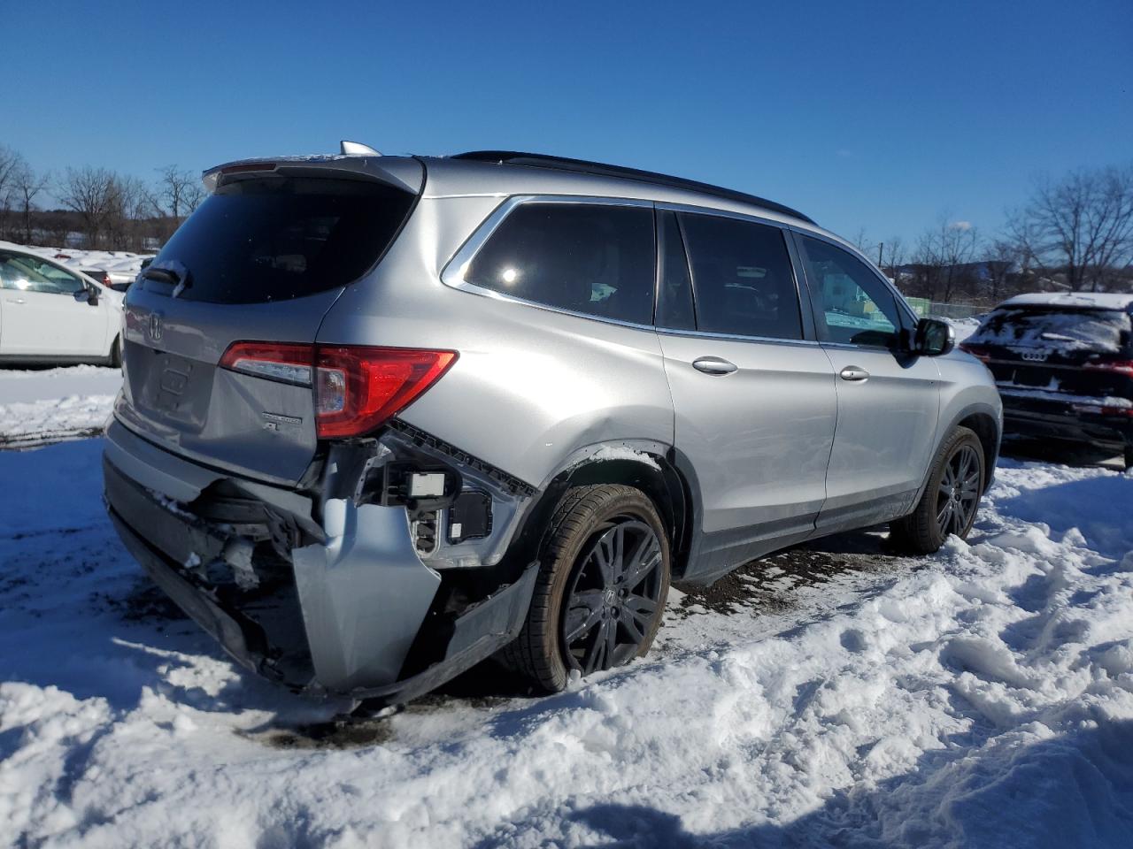 2021 Honda Pilot VIN 5FNYF6H27MB057460 Copart auction photo, rear end damage thumbnail 3