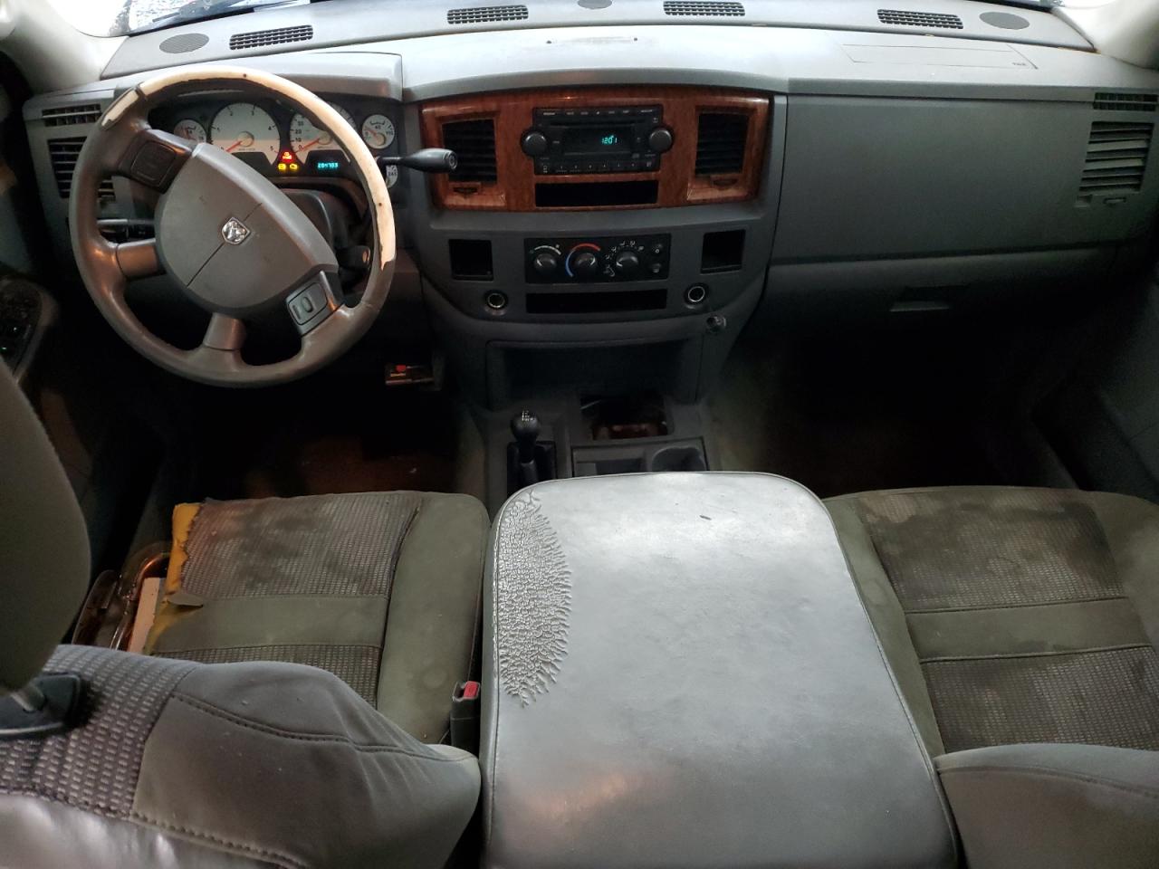 2006 Dodge RAM VIN 3D7KS28C86G141597 Copart auction photo, burn - engine / side damage thumbnail 8