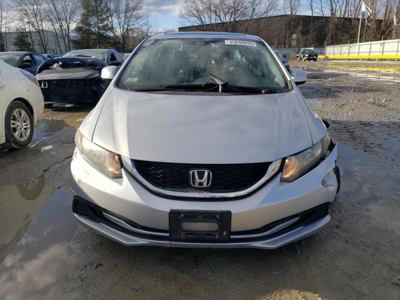 2013 Honda Civic VIN 2HGFB2F85DH534806 Copart auction photo, front end / rear end damage thumbnail 5