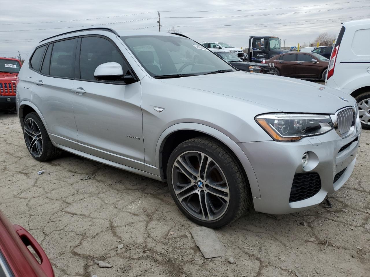 2015 BMW X3 VIN 5UXWX7C56F0K32440 Copart auction photo, water/flood / minor dent/scratches damage thumbnail 4