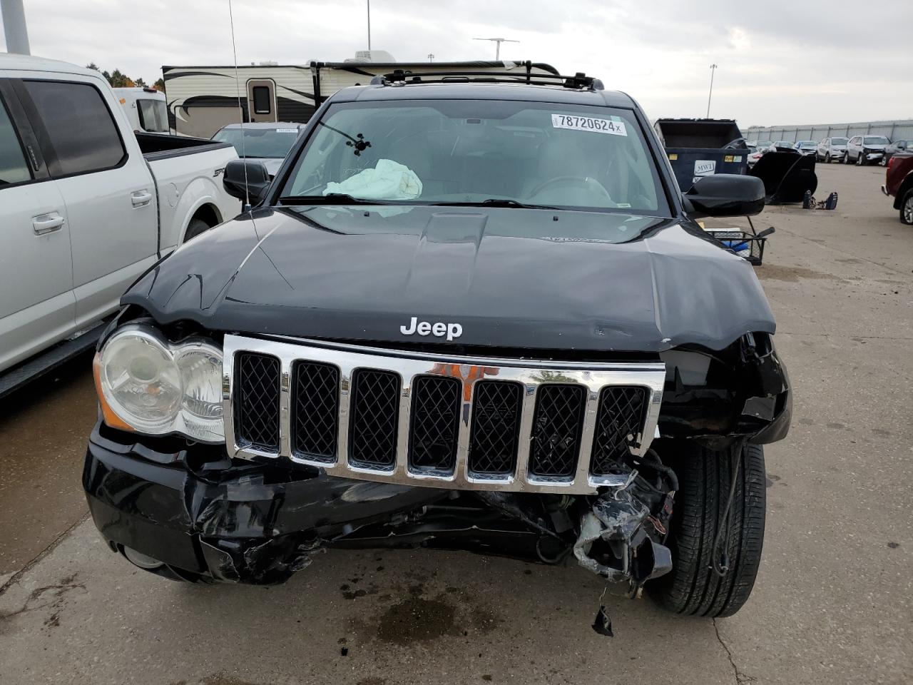 2008 Jeep Grand Cherokee VIN 1J8HR682X8C185985 Copart auction photo, front end / minor dent/scratches damage thumbnail 5
