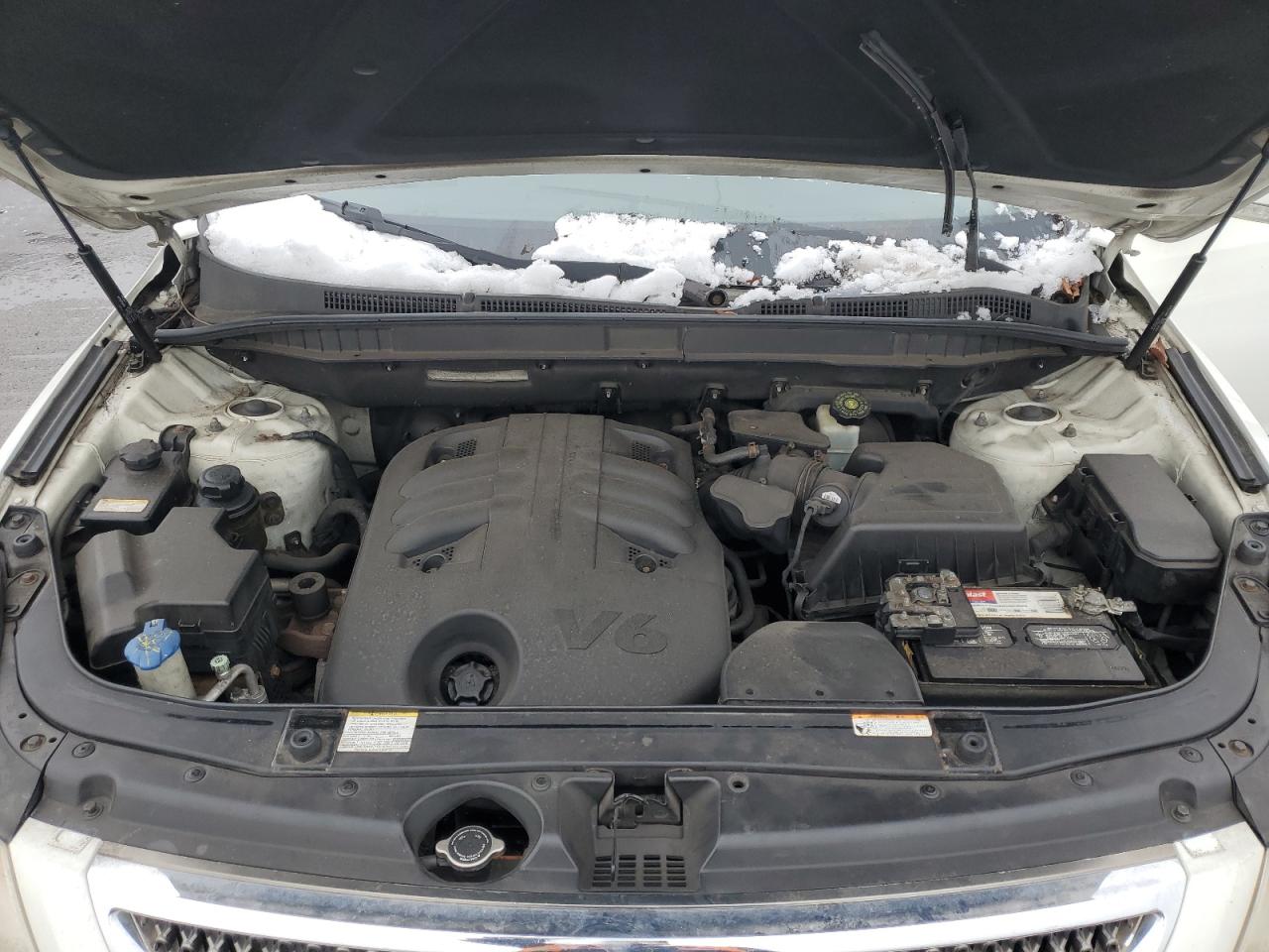 2008 Hyundai Veracruz VIN KM8NU13CX8U038485 Copart auction photo, front end / mechanical damage thumbnail 12