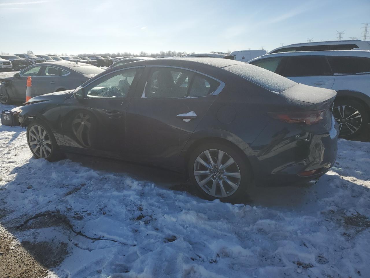 2021 Mazda 3 VIN JM1BPBCL0M1331151 Copart auction photo, front end damage thumbnail 2