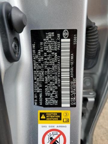 2016 Toyota Camry VIN 4T4BF1FK0GR554472 Copart auction photo, hail damage thumbnail 12