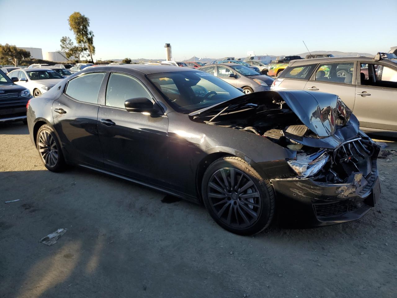 2020 Maserati Ghibli VIN ZAM57XSA7L1345049 Copart auction photo, front end damage thumbnail 4