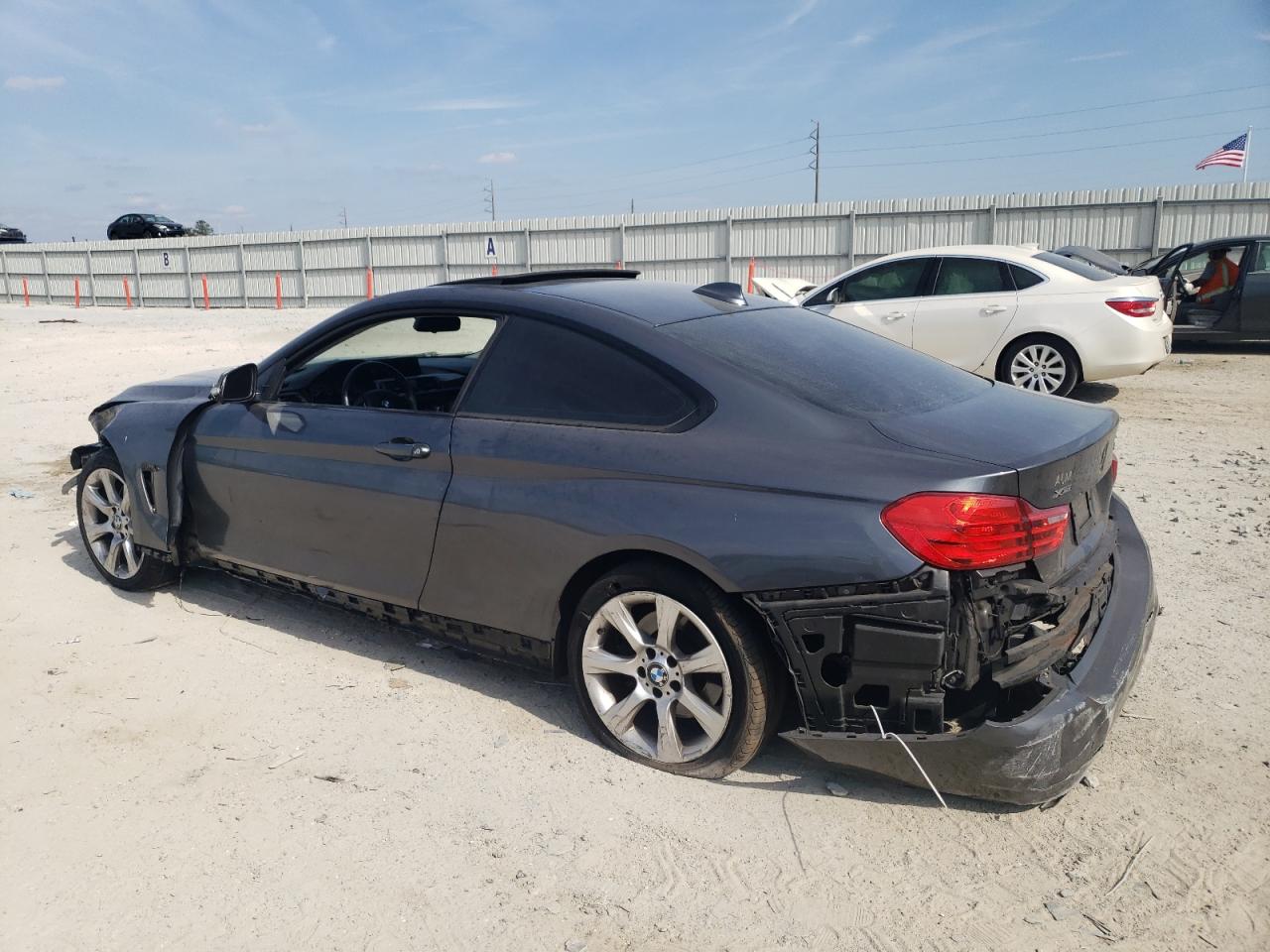 2014 BMW 4er VIN WBA3R5C5XEF730202 Copart auction photo, all over damage thumbnail 2
