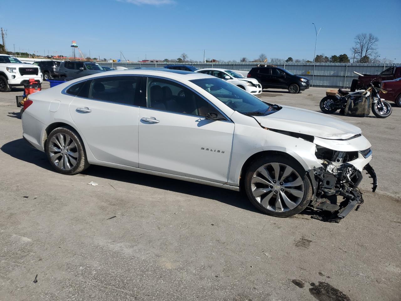 2017 Chevrolet Malibu VIN 1G1ZH5SX0HF215709 Copart auction photo, front end damage thumbnail 4