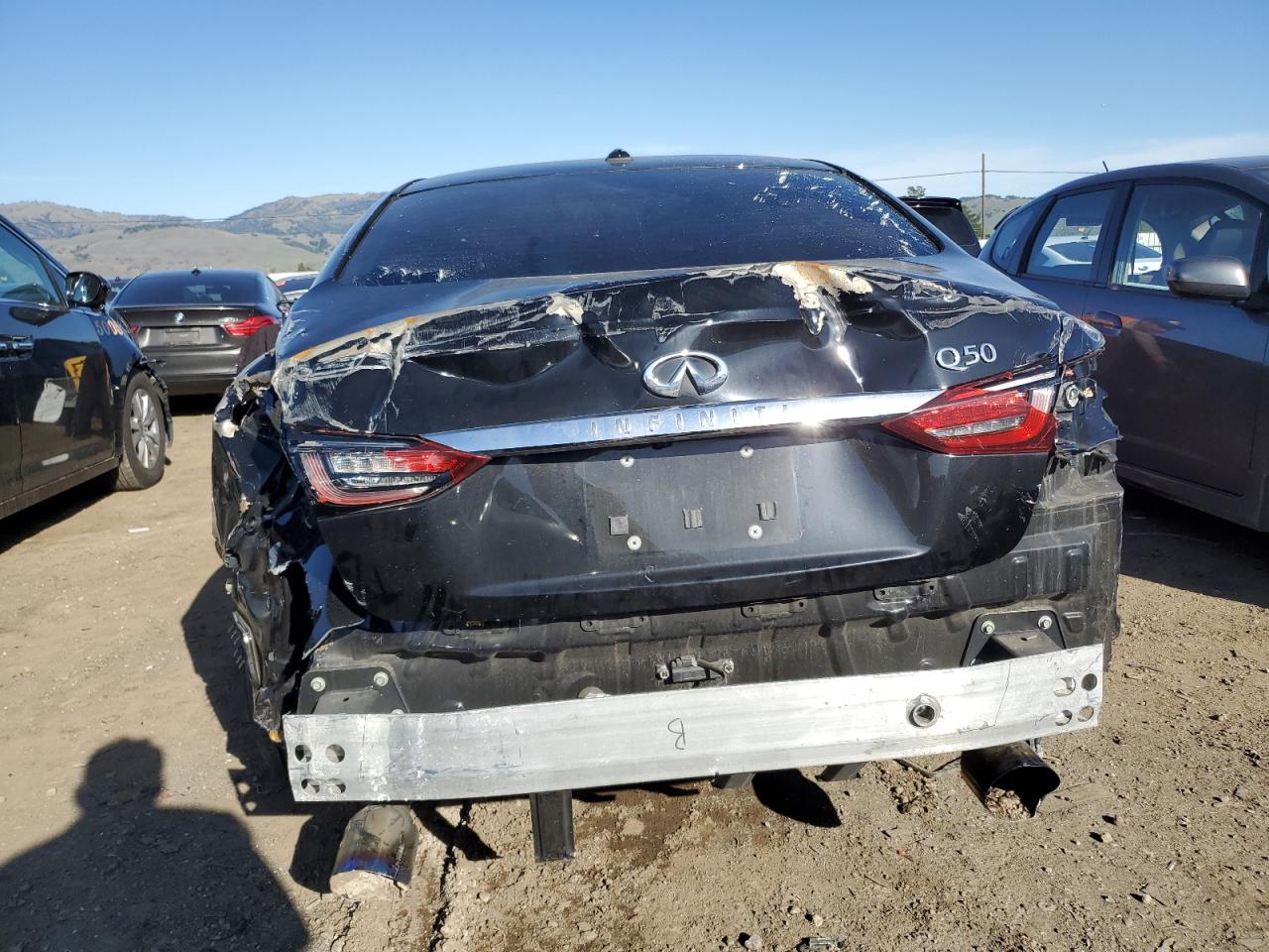 2019 Infiniti Q50 VIN JN1EV7AP1KM514224 Copart auction photo, vandalism damage thumbnail 6